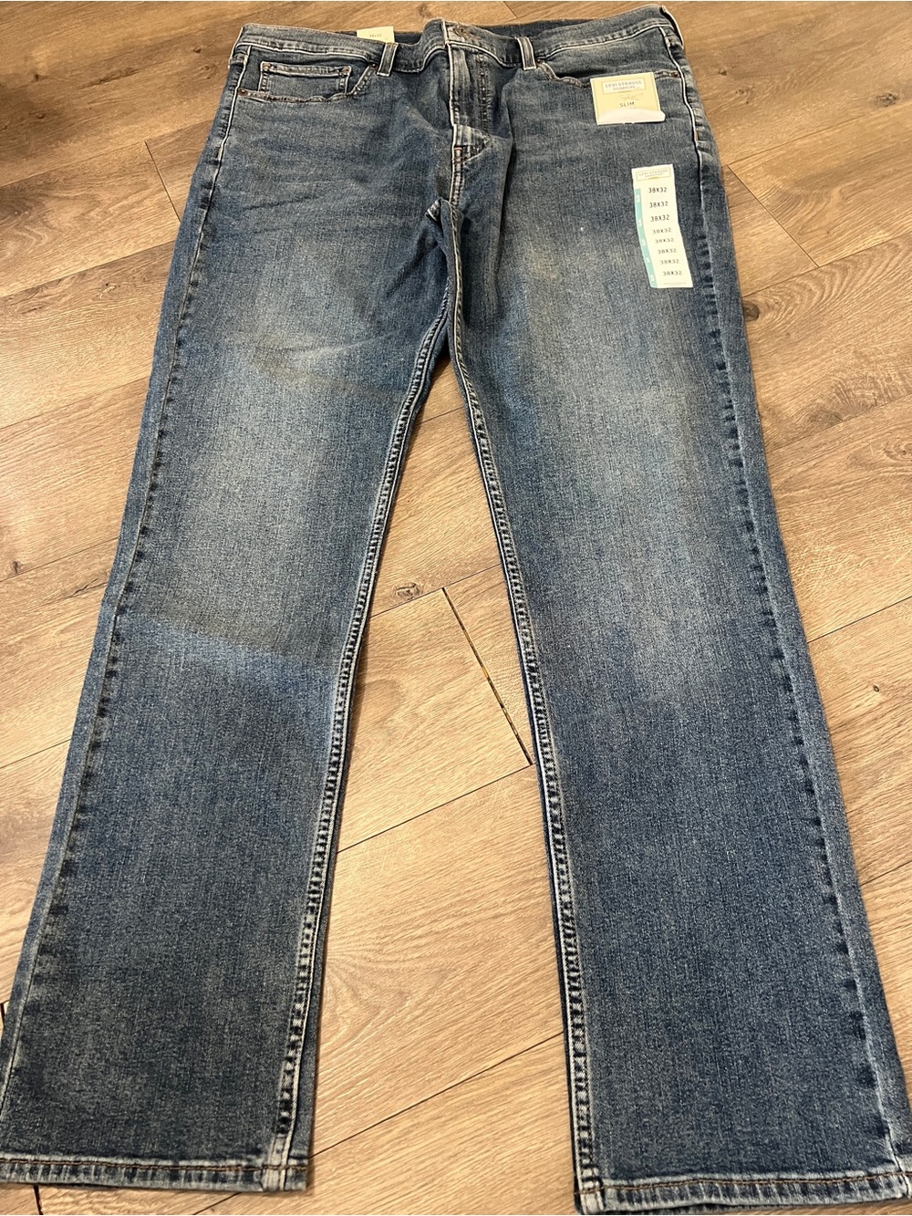 Levi Strauss Slim Jeans Size 38 X 32 New